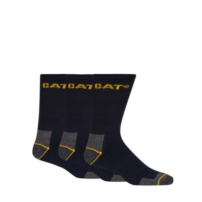 Pack of three navy work socks